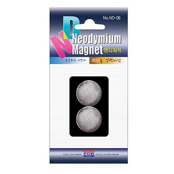 포비 초강력 ND자석 원형(25mm*3T/2입) ND-01 