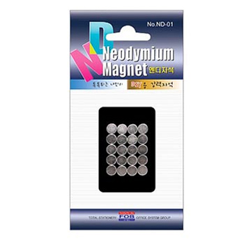 포비 초강력 ND자석 원형(6mm*3T/20입) ND-01 