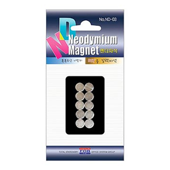 포비 초강력 ND자석 원형(10mm*3T/10입) ND-01 