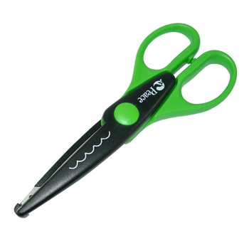 평화 아동용핑킹가위(물결모양) SM-779 