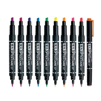 제브라 옵텍스 양방향형광펜 0.8/4.0mm 파랑(자루) B-20