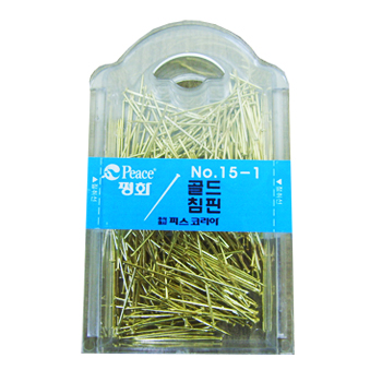 평화 골드침핀 NO.15-1 