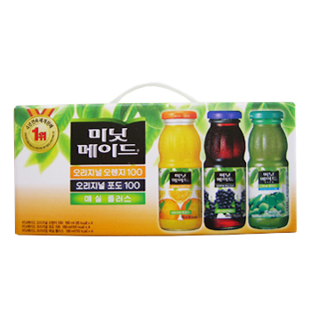 미닛메이드(포도+매실+제주감귤)180ml*12병 