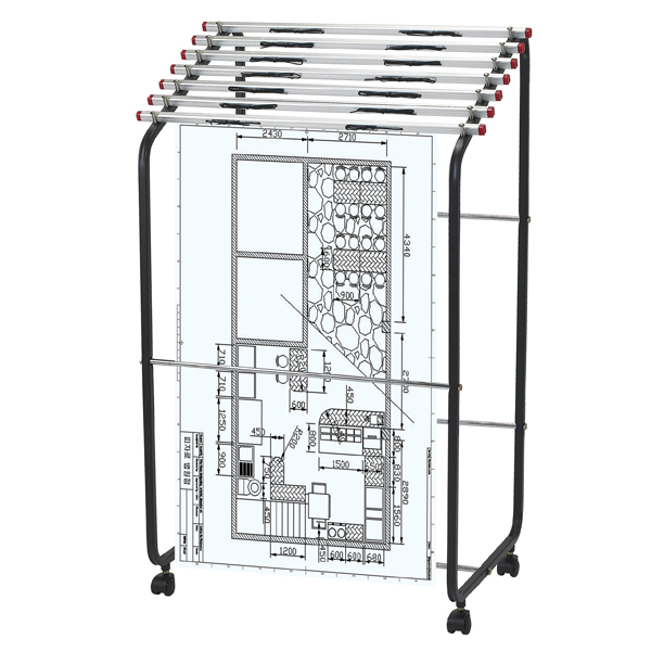 아카데미 도면걸이(A0) 철재7단(960*500*1580mm/조립식) MH-513