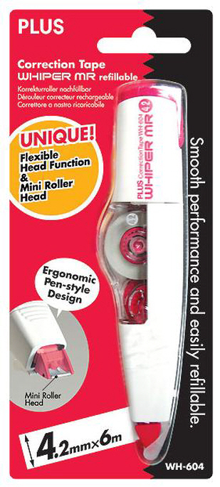 PLUS 수정테이프 4.2mm*6M WH-604 