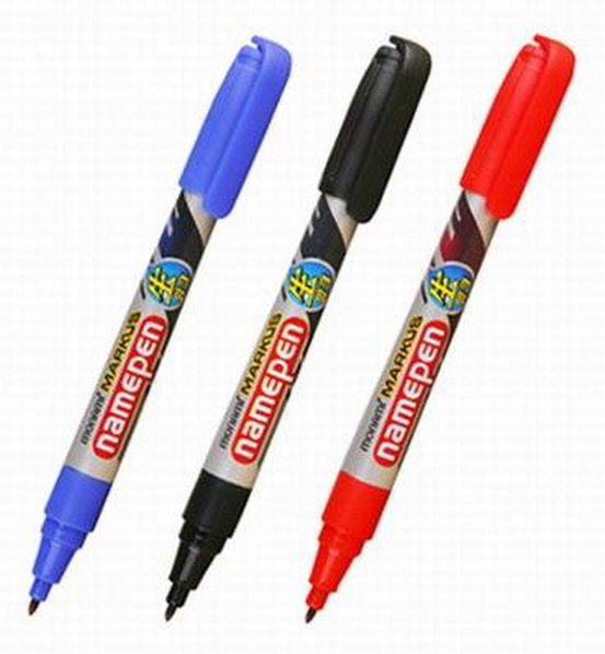 모나미 마커스 생잉크 네임펜 청색(자루) B-20