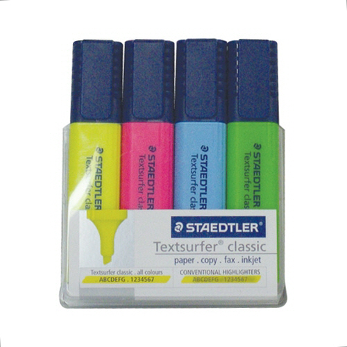 스테들러 형광펜 클래식 4색세트 364 WP4 B-20