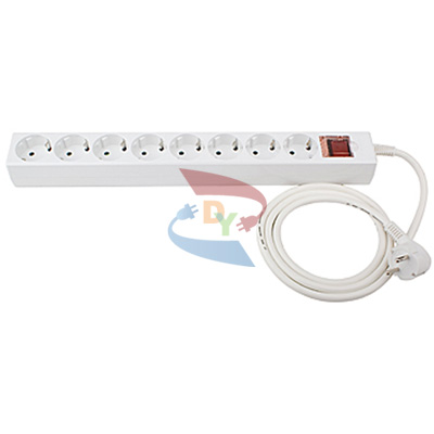 동양 멀티탭(통합) 8구 5M (DYM-G8C/백색/양극차단안전커버) 