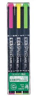 제브라 옵텍스 양방향형광펜 3색세트 B-20