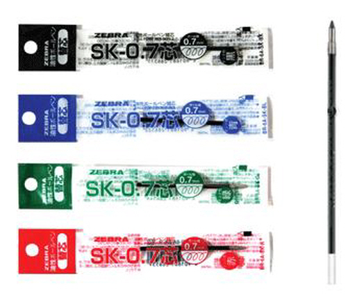 제브라 유성볼펜리필 SK-0.7 적색(개)