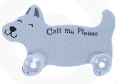 펠트 자동차번호판(강아지/회색) SC-104-2