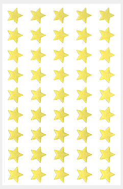 예현3017(금색별/2매)-라벨견출지