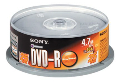 [SONY] DVD-R 4.7GB/16X(25P)