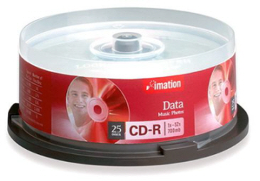 [이메이션] CD-R 700MB/52X(25P) Cake