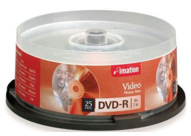 [이메이션] DVD-R 4.7GB/16X(25P) Cake