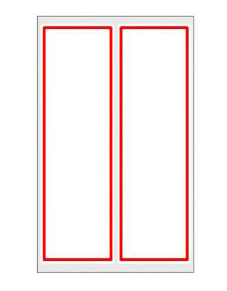 레이테크 10-G204R(견출지) 적색