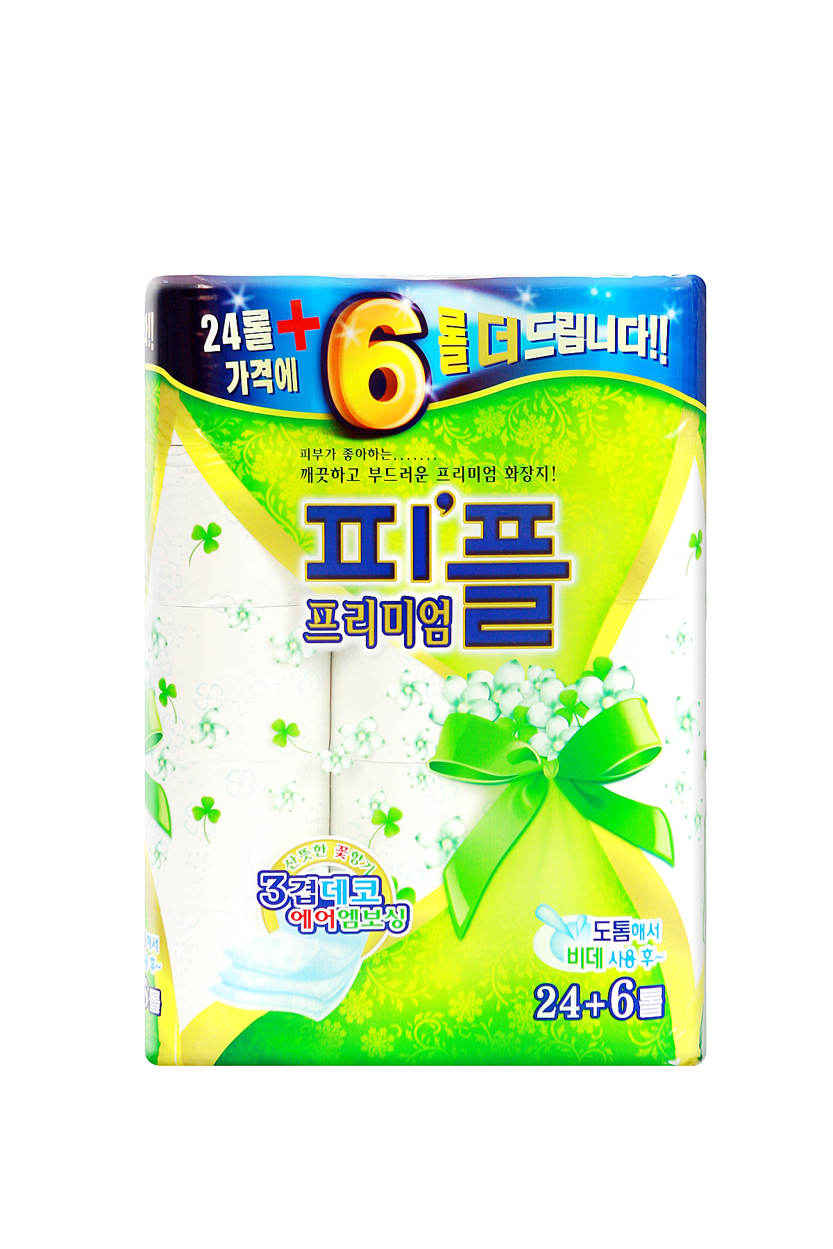 피플 프리미엄 데코 화장지 (3겹/24롤) 