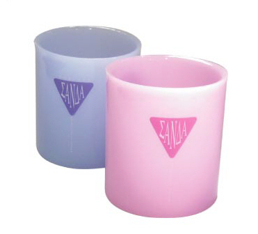 산다 플라스틱 원형펜꽂이(86*95mm) NO.2000 