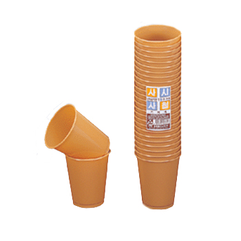 다회용컵/ 플라스틱 컵 (커피색) 
