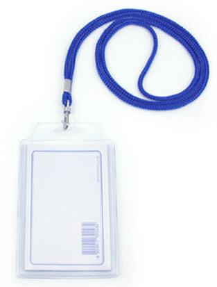 옹달샘 목걸이명찰(출입명찰)500 세로형/군자(54*85mm/검정)