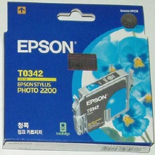 엡손 정품잉크 T034270/파랑