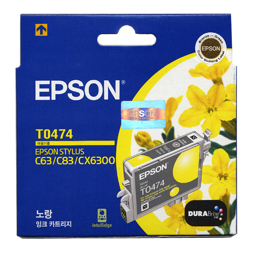 엡손 정품잉크 T047470/노랑