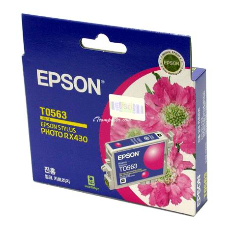 엡손 정품잉크 T056370/빨강