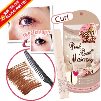 [러브스위치]핑크브라운 갸루 컬 마스카라(콤프타입브러쉬)