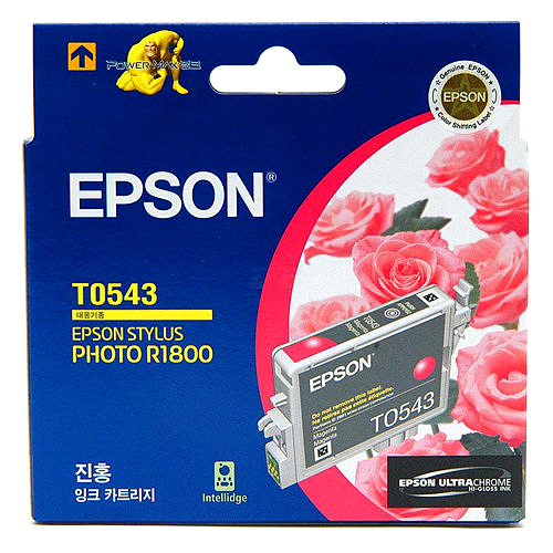 엡손 정품잉크 T054370/빨강