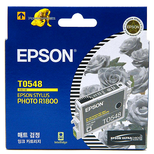 엡손 정품잉크 T054870/매트검정