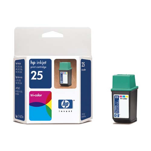 HP 정품잉크 51625AA(25)/칼라