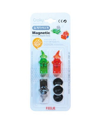 FEELIE 다기능자석클립(악어*3입) F0401 