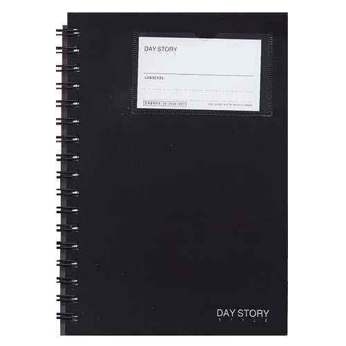 SGK PP스프링노트(흑TW) 중4호(A5/25절)4000 