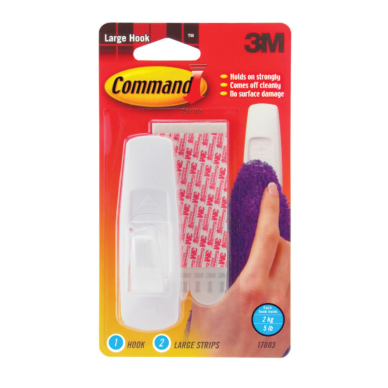 3M 코맨드 탈부착식 벽걸이 대(1입) #17003 