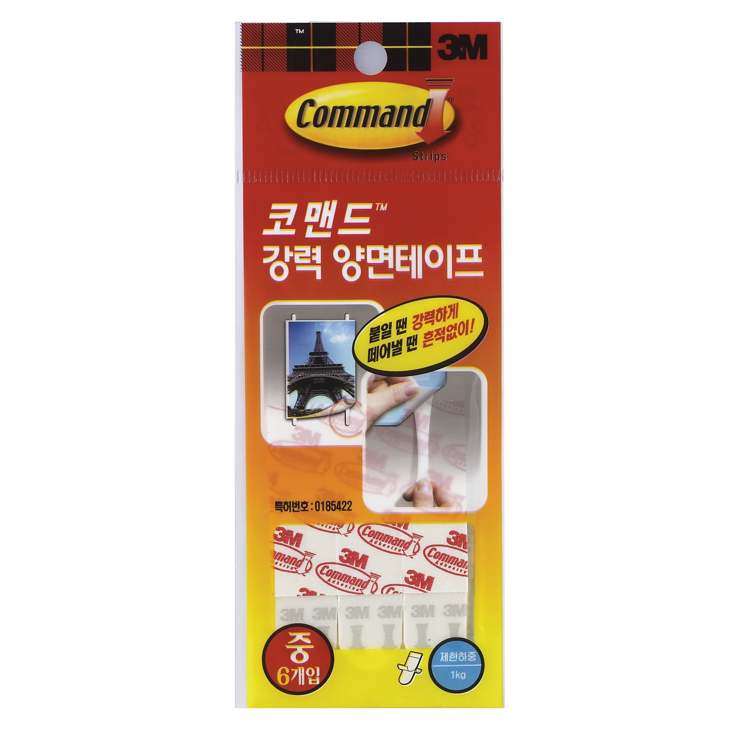 3M 코멘드 강력 양면테이프리필 중(6입) #17024M 