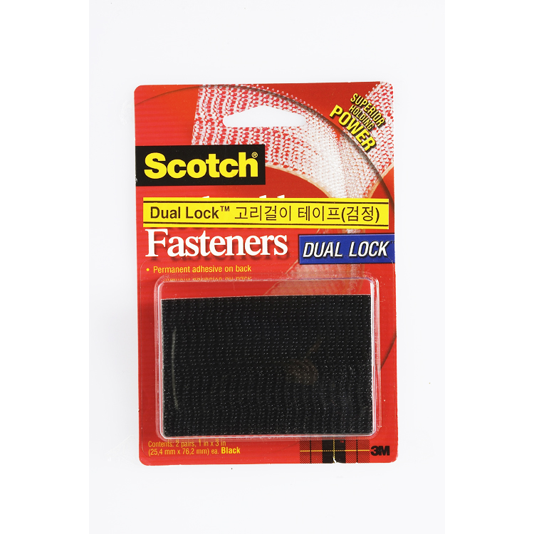 3M 고리걸이테이프 검정(25.4*76.2mm/2입) #9731(762NA) 