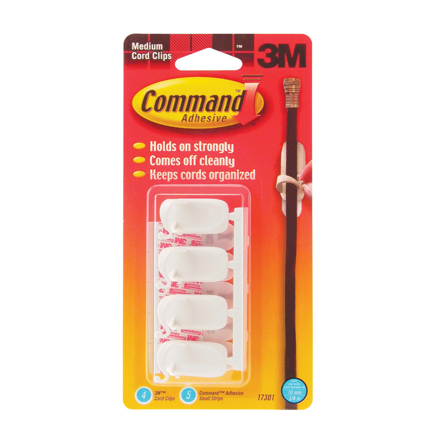 3M 코맨드 전선용클립 중(4입) #17301 