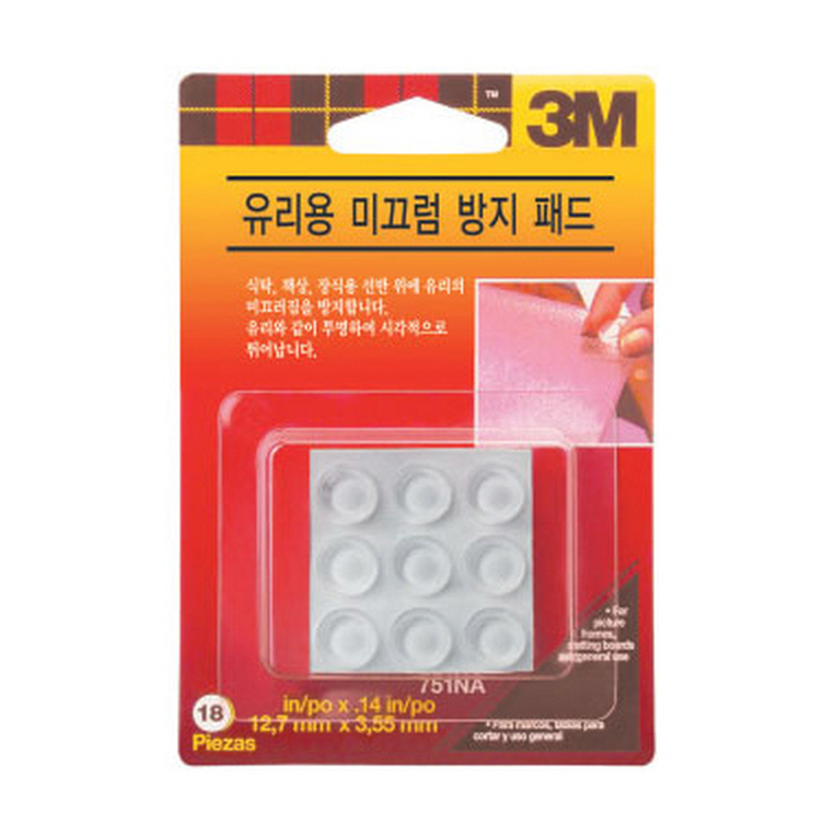 3M 미끄럼방지패드 유리용 #751 