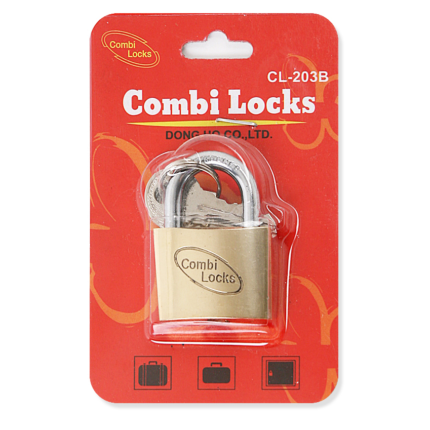 콤비락자물쇠 키열쇠(황동) CL-203B 