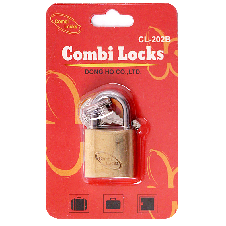 콤비락자물쇠 키열쇠(황동) CL-202B 