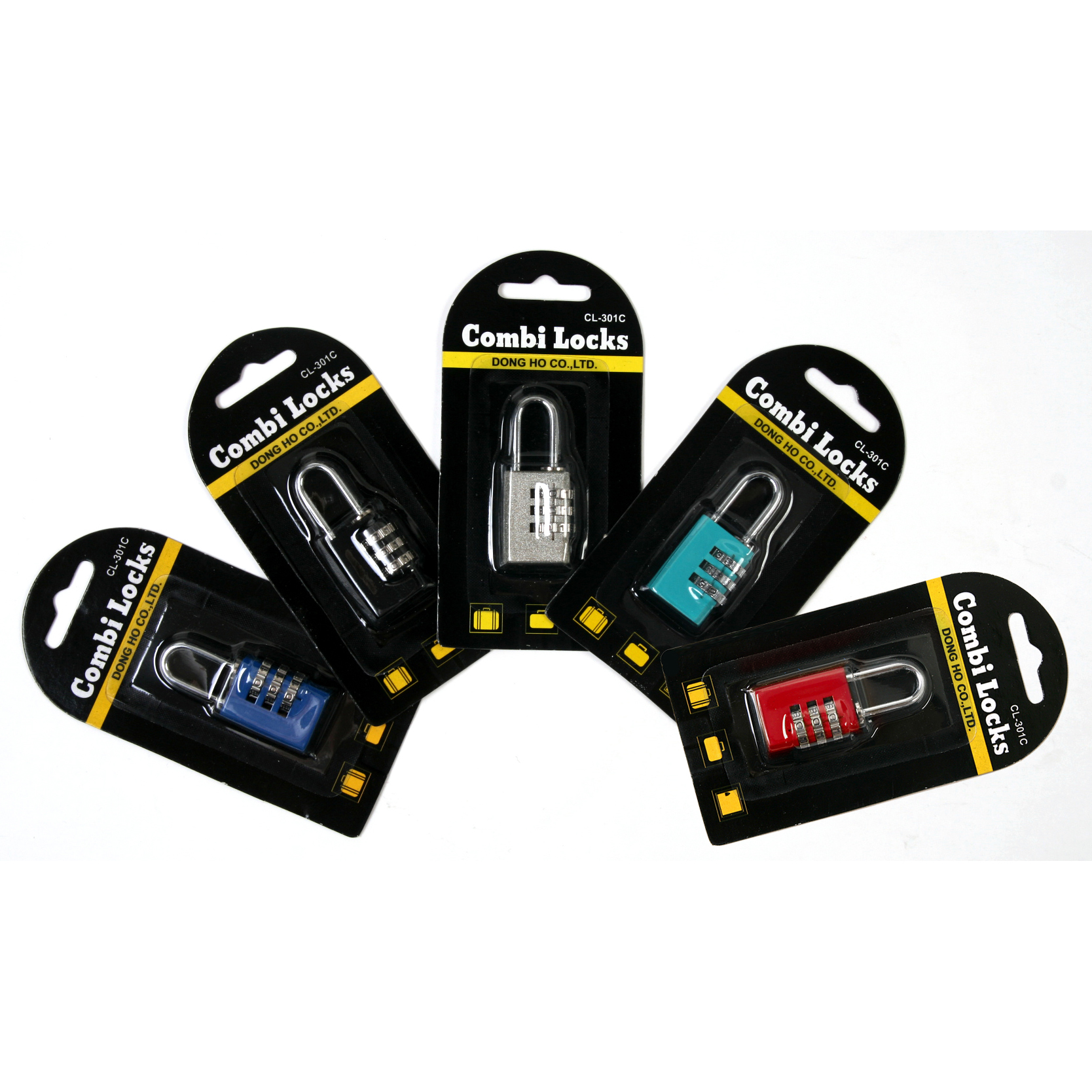 콤비락자물쇠 번호열쇠3단(은색) CL-301C 