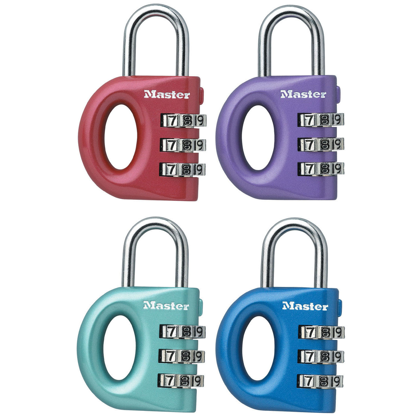 마스터락자물쇠 번호열쇠(칼라) ML-633D 