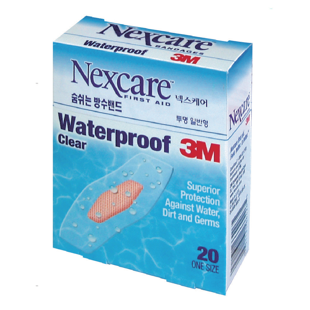 3M 넥스케어 방수밴드 일반형(투명20입) #586-20 