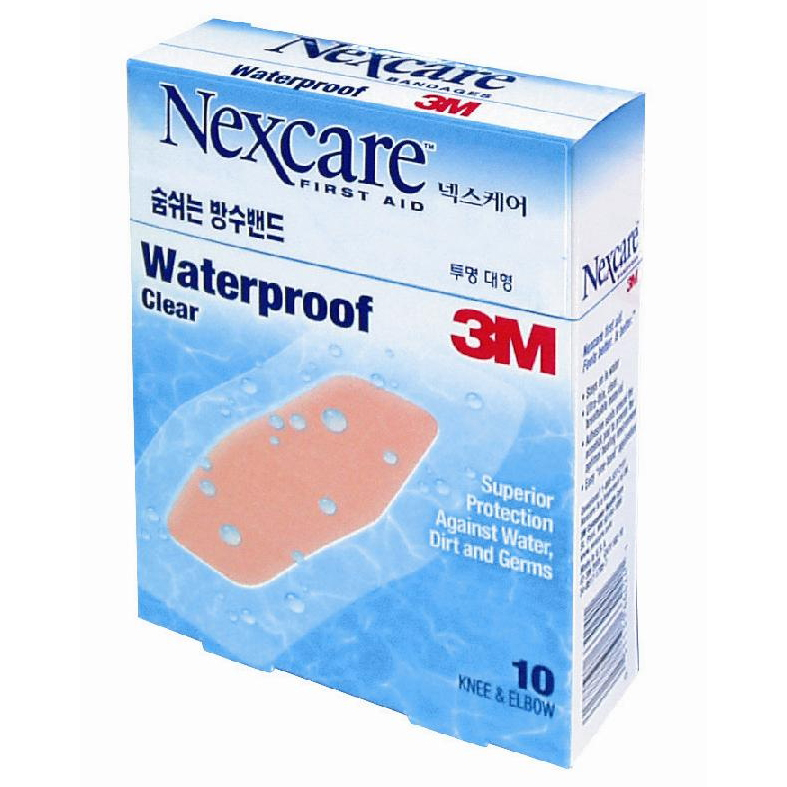 3M 넥스케어 방수밴드 대형(투명10입) #582-10 