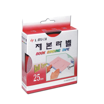 제본라벨Roll 25mm(적색) BL2501 