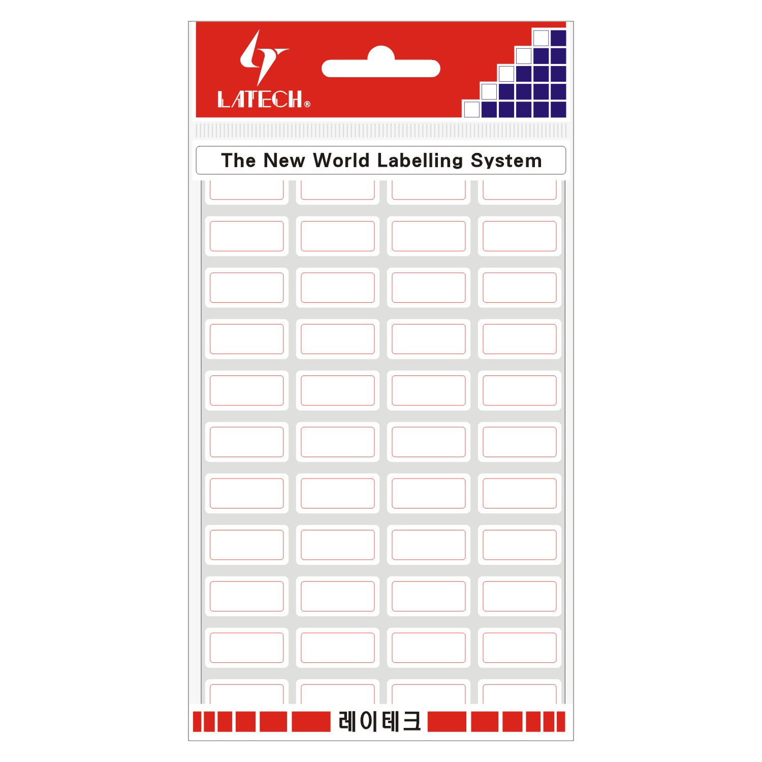 일반견출지 10*21mm(적색*11매) 10-G211 