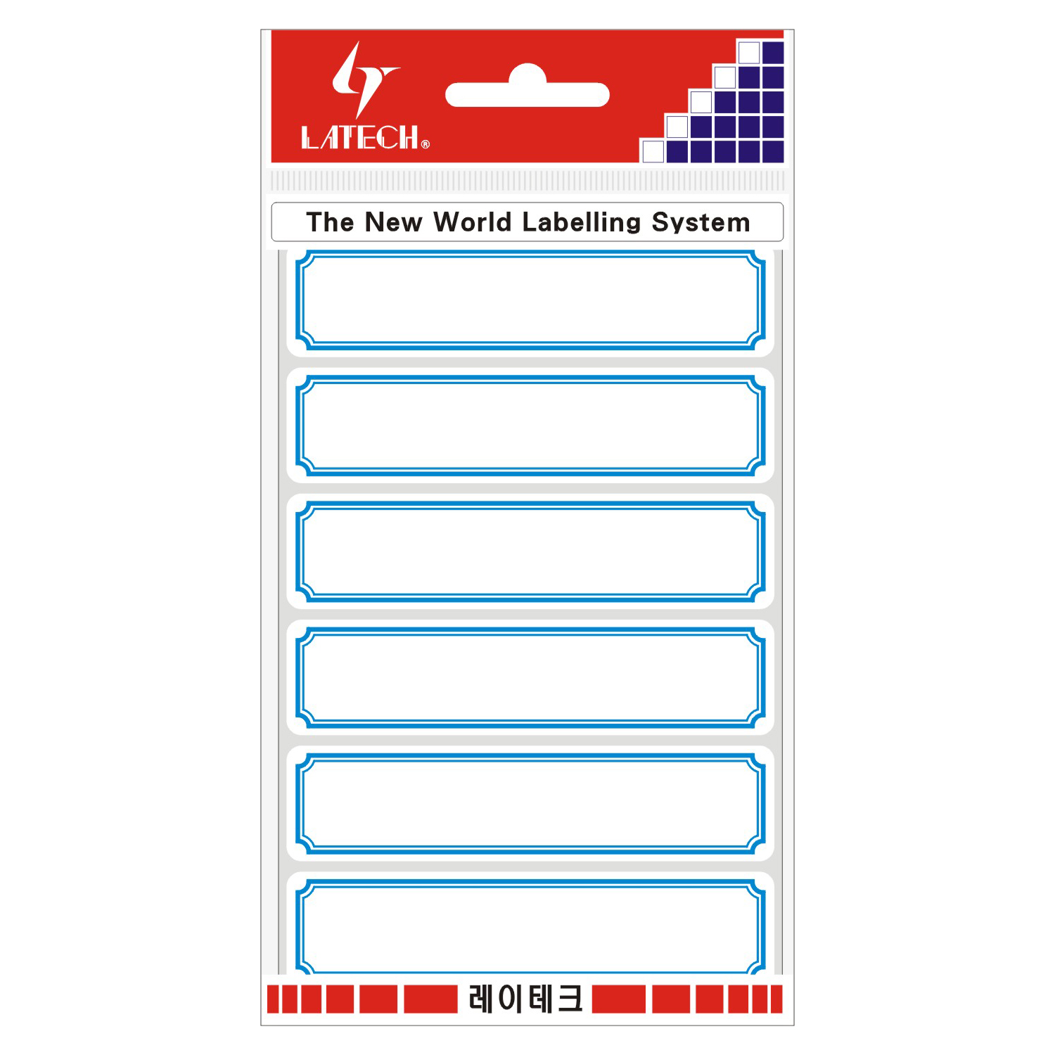 일반견출지 21*89mm(적색*11매) 10-G223 