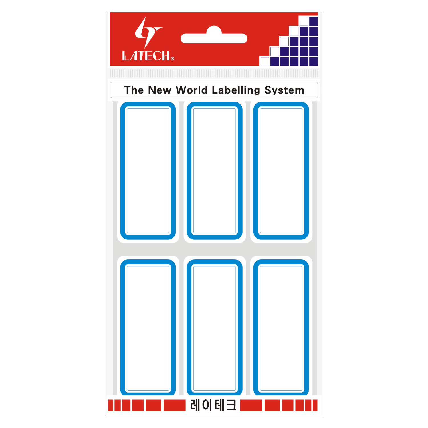 일반견출지 28*65mm(청색*11매) 10-G219 