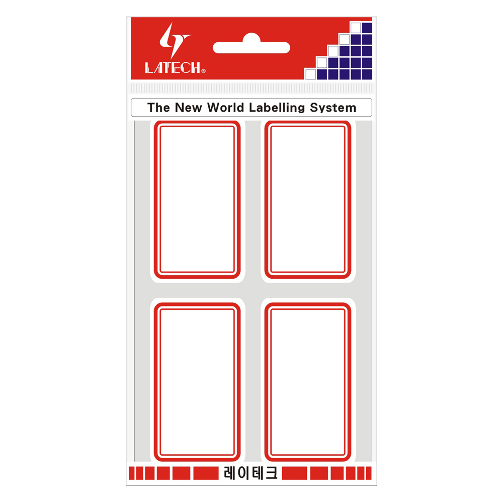 일반견출지 37*65mm(적색*11매) 10-G218 