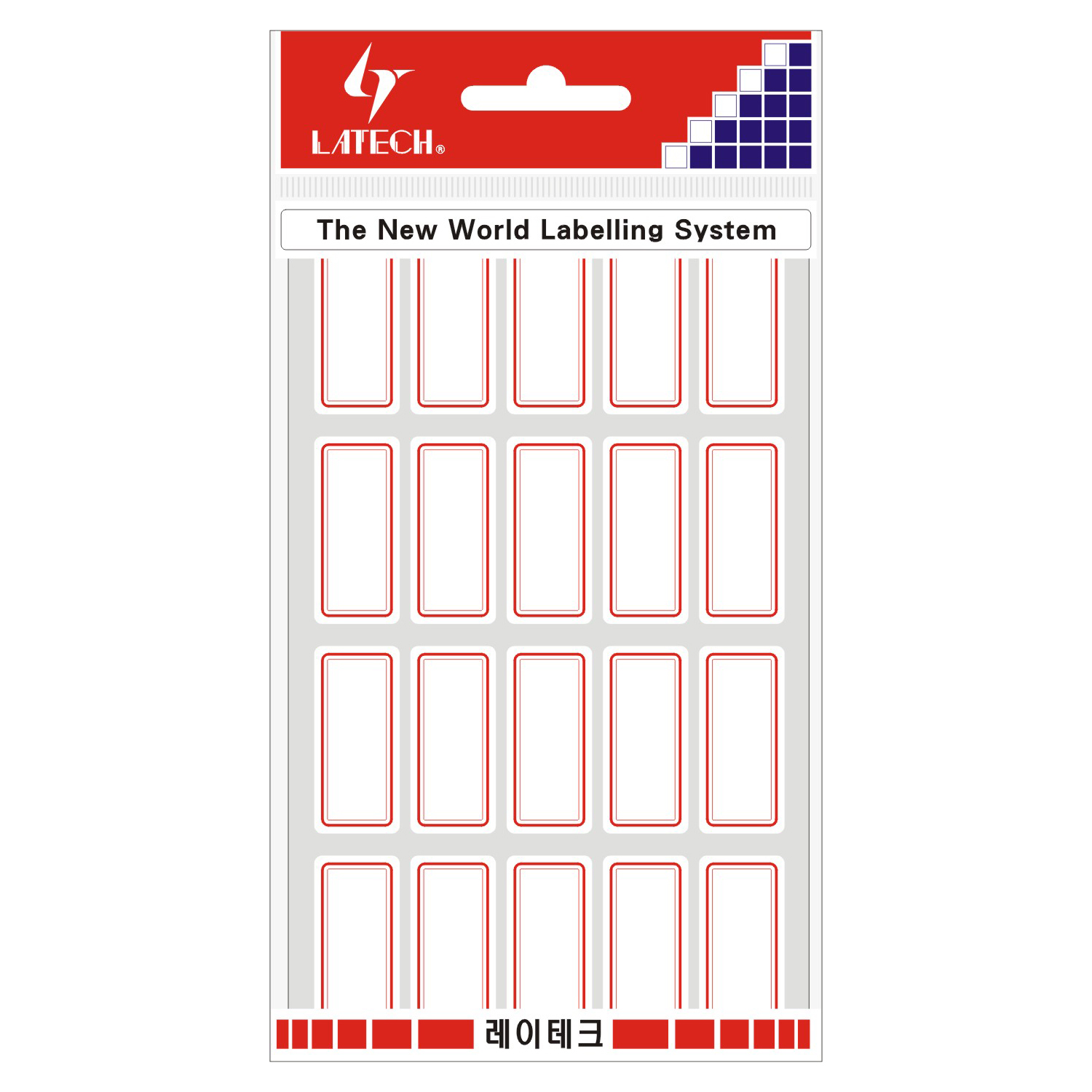 일반견출지 15*33mm(적색*12매) 10-G220 